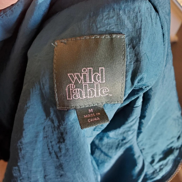 Wild Fable Women's Fleece Bomber Jacket Size Medium EUC - Picture 12 of 13